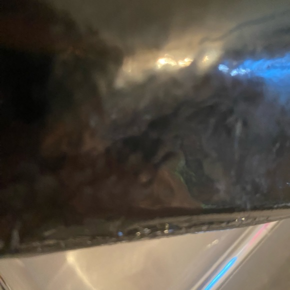 BETSEY JOHNSON LEOPARD PRINT BLACK PATENT LEATHER BAG - Picture 15 of 15